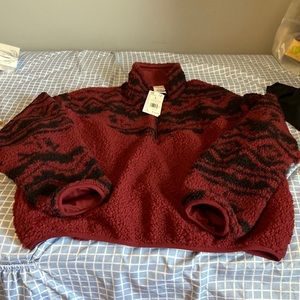 Beautiful sherpa sweater L